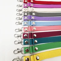 130cm canvas bag strap candy color adjustable shoulder straps 11 colors diy replacement handbag belt bag parts accessories