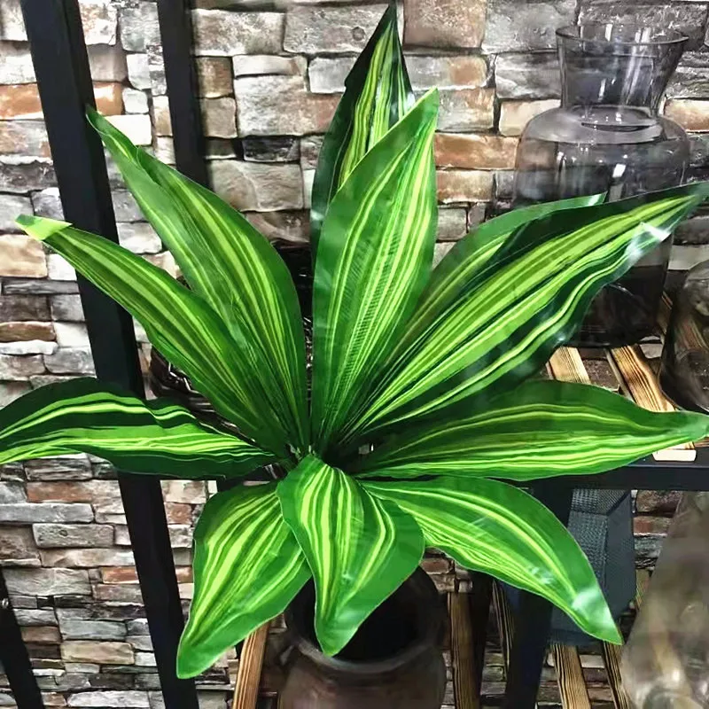 

35-50CM Artificial Plants Wall Leaves Tropical Green Crafts Plastic Decorations Hotel Garden Balcony Home Deco Materials