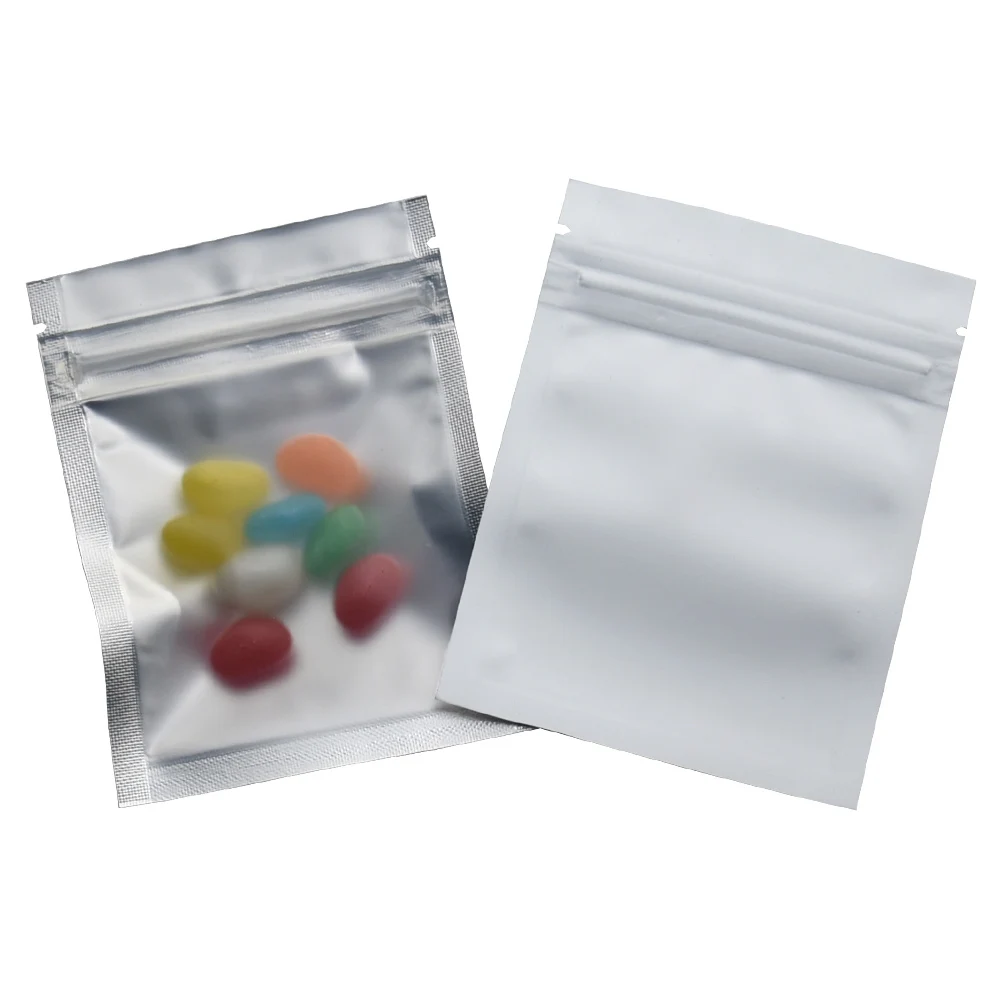 7 5*10 см матовый прозрачный/белый пластиковый Майларовый Пакет с замком молнией