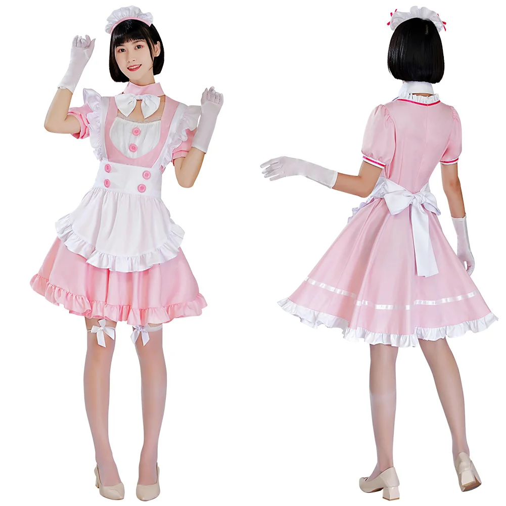 

Японское аниме платье горничной костюмы для косплея Хэллоуин карнавальный костюм
