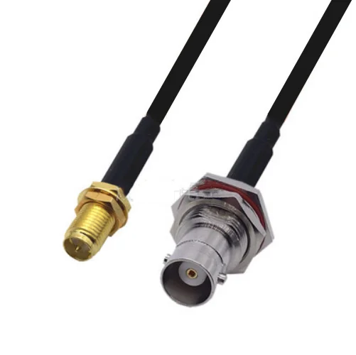 

LMR240 50-4 RF coaxial Cable Kabel RP-SMA Female to BNC Female Connector LMR-240 Low Loss Coax Pigtail Jumpe Cable
