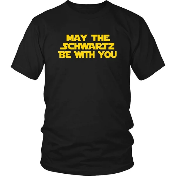 

May The Schwartz Be with You summer t-shirts - Spaceballs Short Sleeve T-Shirt