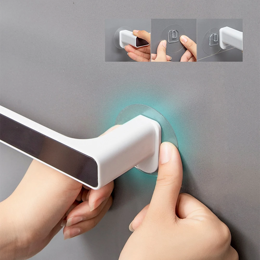

Bathroom Towel Storage Rack Toilet Perforated Towel Towel Storage Rack Wall-Mounted Bathroom Hook Kitchen Wipes Hanging Gadgets