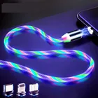 Кабель для зарядки USB Type-CMicro USB8 Pin, со светодиодной подсветкой, для iPhone 11 X, Google Pixel 2, 3, 3A, XL