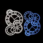 Часы Комбинации штанцевый нож часы время оси металлический Трафаретный вырубной штамп Трафаретный Скрапбукинг Фотоальбом Карта Бумага тиснение ремесла Сделай Сам