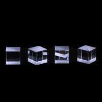 15 15 15mm optical glass beam splitting prism semi reflective and semi transparent cube split ratio 5 5