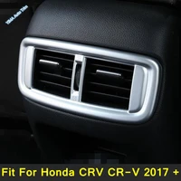 lapetus auto styling armrest box rear air ac conditioning outlet vent cover trim fit for honda crv cr v 2017 2018 2019 2020 abs