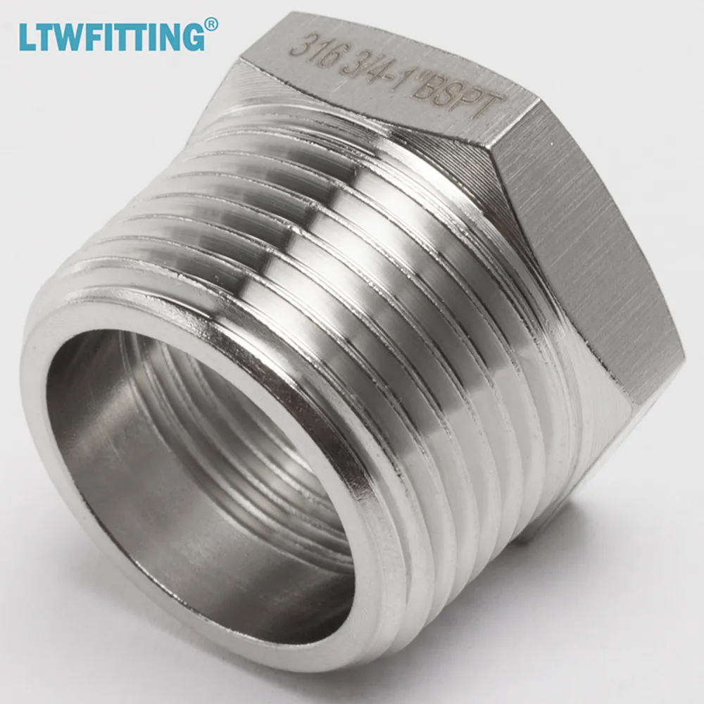 LTWFITTING Нержавеющая сталь 316 трубы с шестигранной головкой втулка редуктора