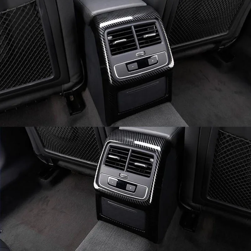 Car Rear Air Vent Frame Cover Sticker For AUDI A4L A5 2017 2018 2019 Interior Styling Accessories | Автомобили и мотоциклы