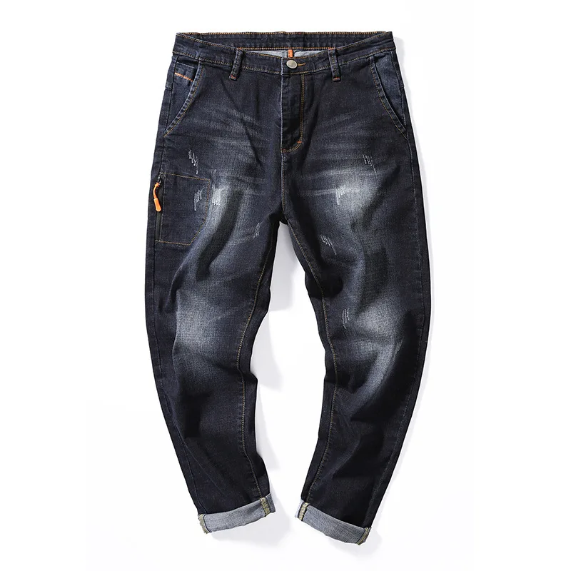 2020 New Fashion Denim Man Jeans Brand Mens High Quality Desinger Bike Classic Straight Plus Size 28-44 46 48 Hip Hop Streetwear | Мужская