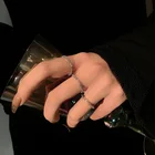 Новинка 2021 блестящее женское изысканное кольцо с холодным ветром для женщин модное минималистичное кольцо с ветром ювелирные изделия корейская мода