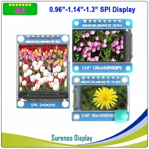 ЖК-модуль 0,96 дюйма 80X1601,14 дюйма 135X2401,3 дюйма 240X240 ST7735SST7789V серийный SPI TFT, панель экрана дисплея