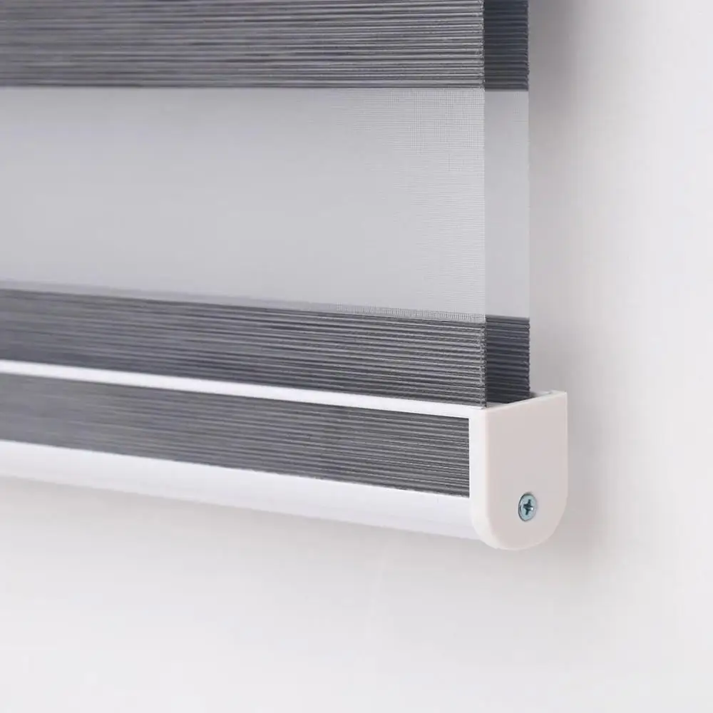 Горизонтальные Winsharp плотные полосатые двойные роликовые жалюзи дневные и ночные