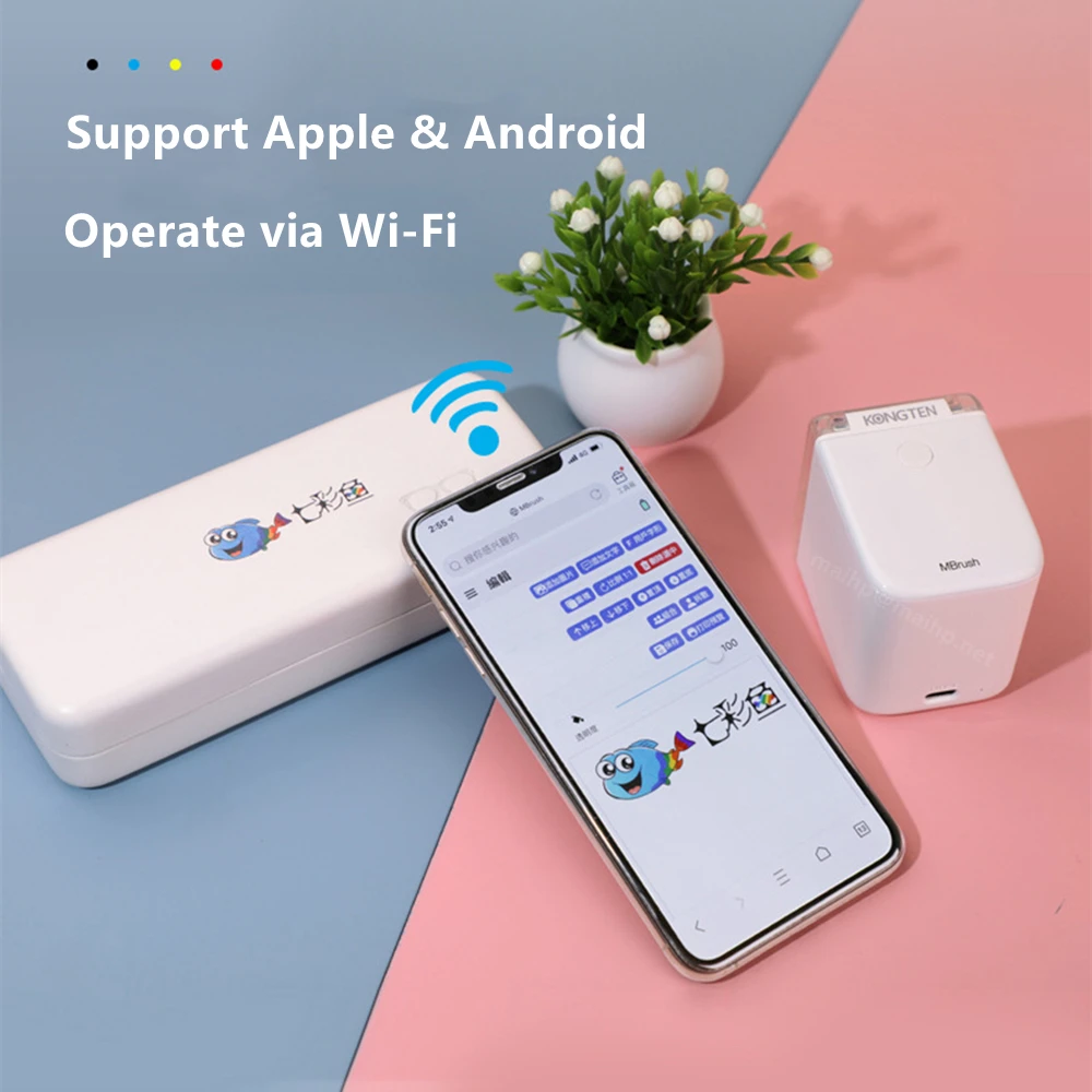 Мини-принтер портативный с поддержкой Bluetooth 60 мл 1 бутылка | Компьютеры и офис