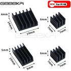 GeeekPi 52Pi Новинка! 1 комплект из 4 алюминиевых черных радиаторов, черный или 2 комплекта или 5 комплектов для Raspberry Pi 4B Pi 4 Model B