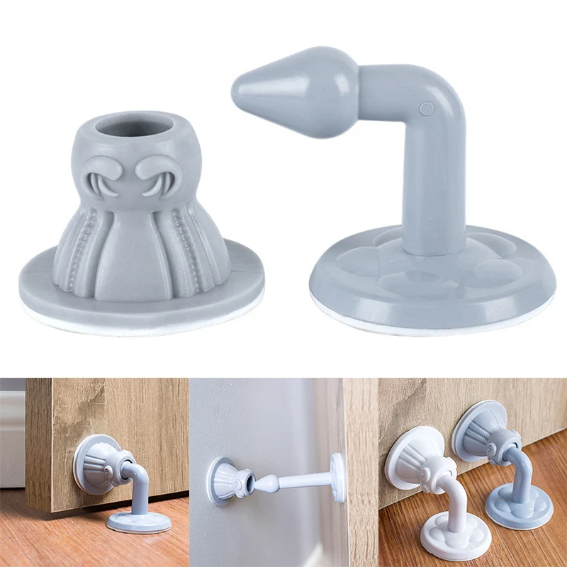 

No Punching Silicone Door Stopper Sucker Mute Hold The Door For Home Office Door Handles Cale Porte Ограничитель Для Двери