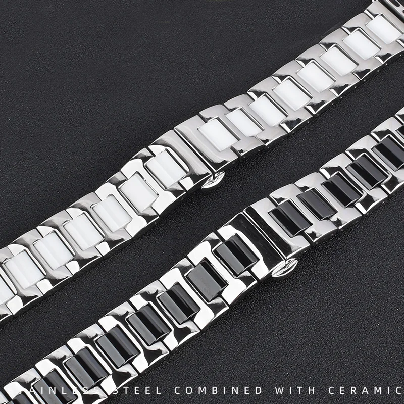 

Ceramics Strap for Iwatch Band Series 5 6 SE 4 3 2 1 Stainless Steel Bands Accessories for Apple Watch 38mm 42mm 40mm 44mm