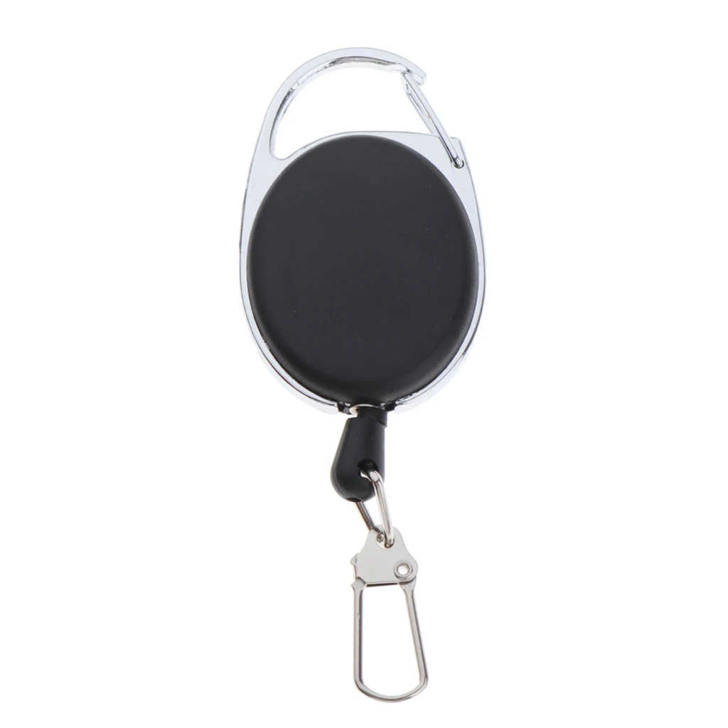 

Durable Retractable Key Chain Steel Holder Reel Rope Extendable Cord Reel