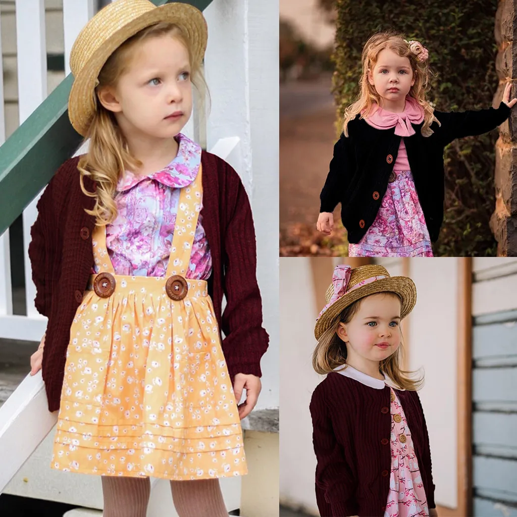 Детский вязаный кардиган с длинным рукавом на пуговицах|Шерсть и сочетания| |