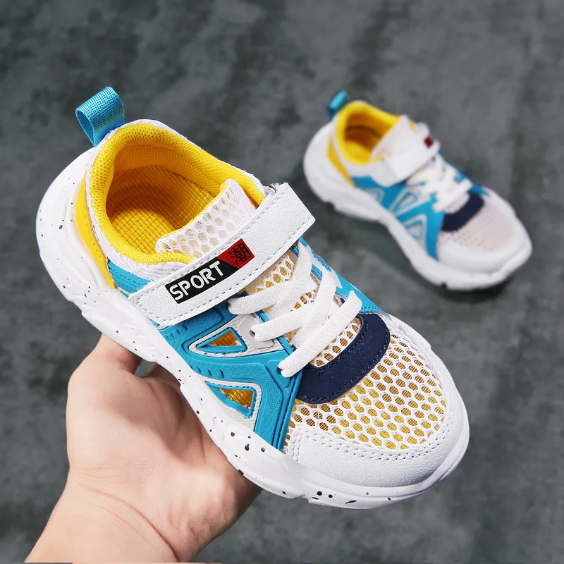 Детские сандалии новинка 2020 Детская сетчатая дышащая мягкая обувь модная для