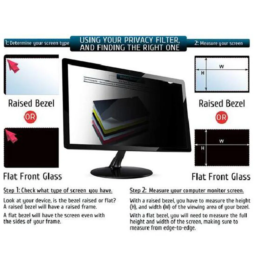 21 5 Дюймов Фильтр конфиденциальности Антибликовая защитная пленка без зазора для