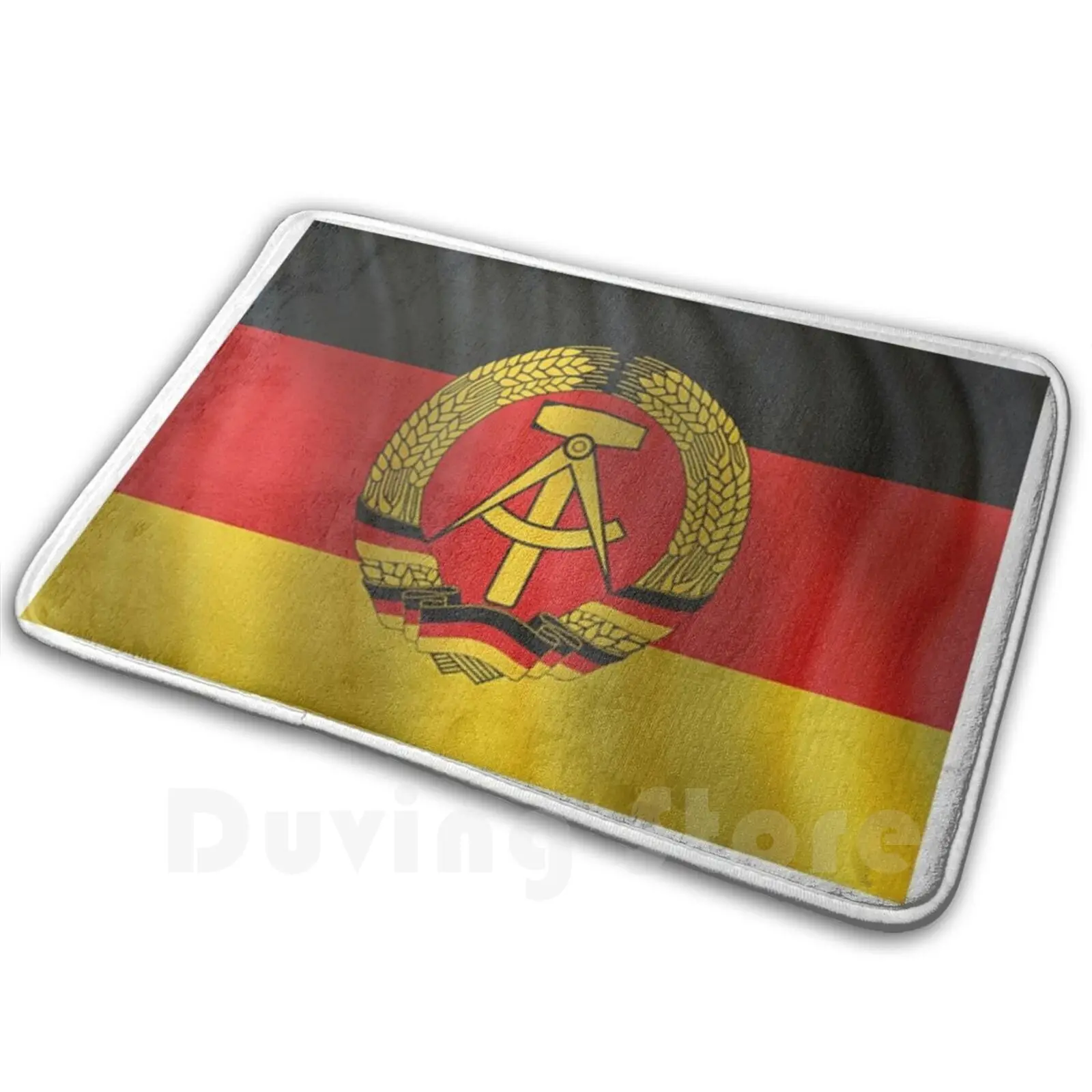 Gdr Flag / Flag Motif / Gdr East German Flag Design Carpet Mat Rug Cushion Soft Nostalgia Of Gdr Gdr East Germany