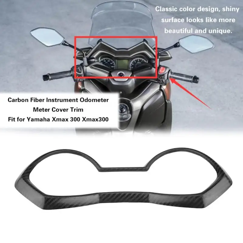 

Аксессуары для мотоциклов Yamaha XMAX 300 XMAX300 X- MAX300 2017 2018 углеродное волокно счетчик скорости одометр инструмент XMAX чехол