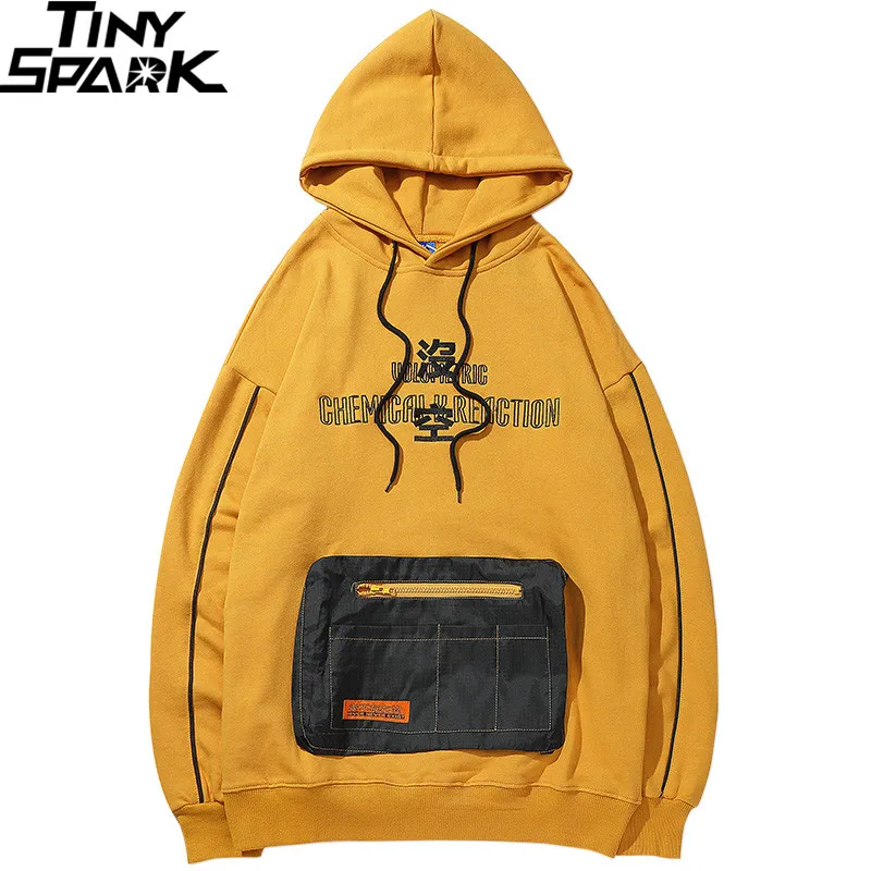 Толстовка с капюшоном в стиле хип хоп для мужчин уличная хлопковая толстовка