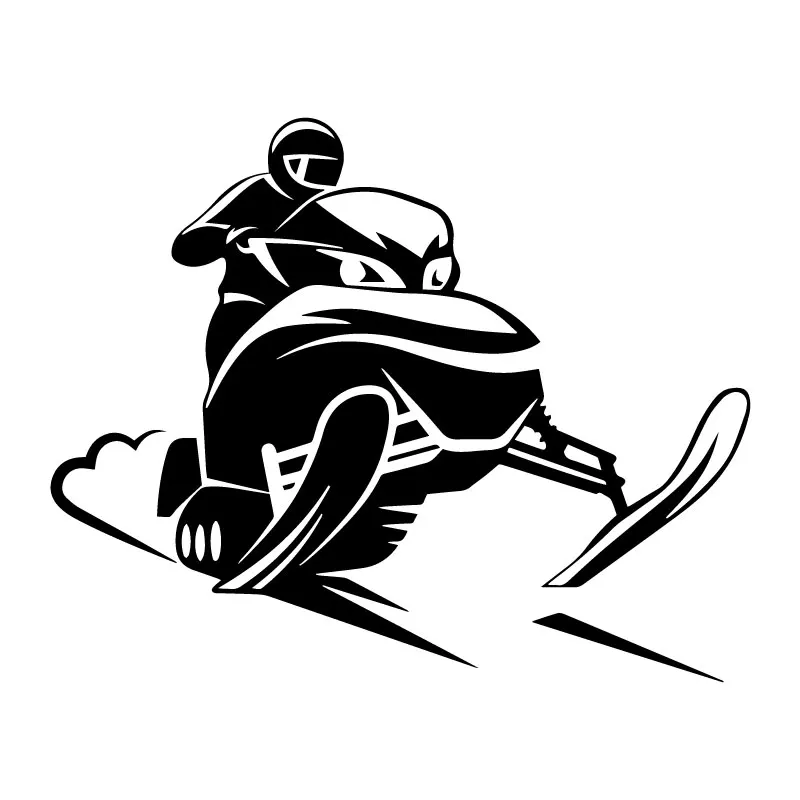 

Car Stickers Decor Motorcycle Decals Snowmobile Rider Vinyl Decorative Accessories Waterproof PVC,17.4cmx14cm