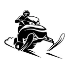 Автомобильные наклейки, декоративные мотоциклетные наклейки, снегоход, Райдер, виниловые декоративные аксессуары, водонепроницаемые ПВХ, 17,4 см x 14 см