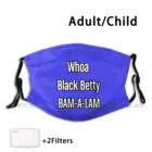 Маска вау БЭМ Алам, моющийся фильтр Pm2.5 для самостоятельной сборки, трендовая черная ОЗУ, джем, Ledbelly