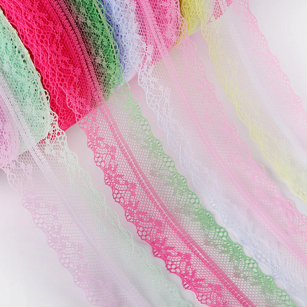 

5Yards 25/38mm DIY Ribbon Lace Bow Handicrafts Decorations Embroidered Net Lace Trim Support Wholesaler DIY Christmas Gift Bow