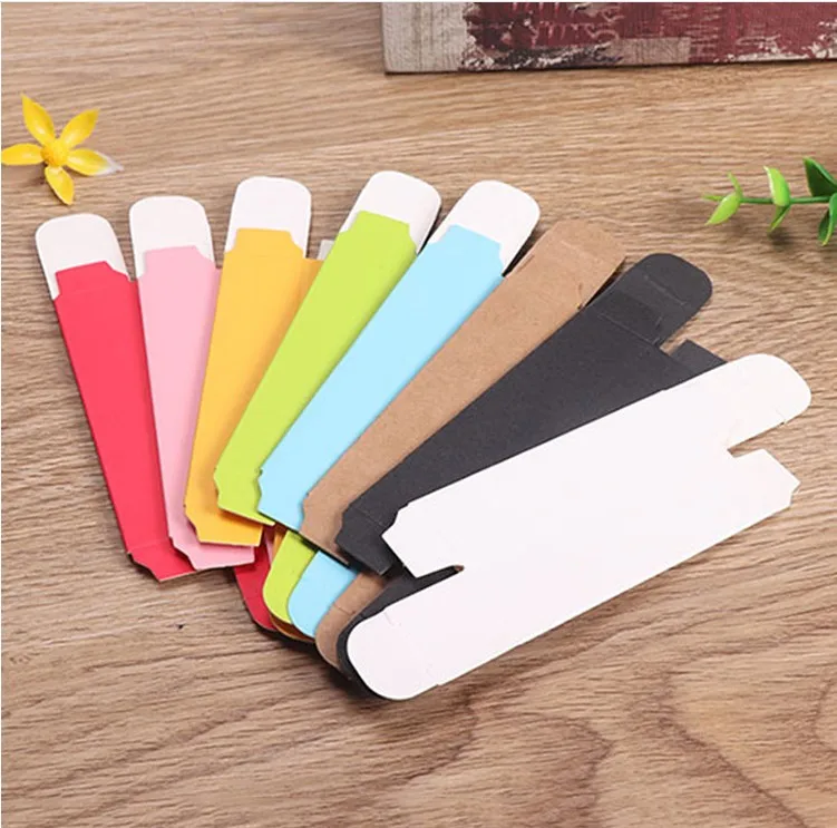 

100pcs 2*2*7.1cm Color Paper Box Lipstick Spray Packaging Boxes