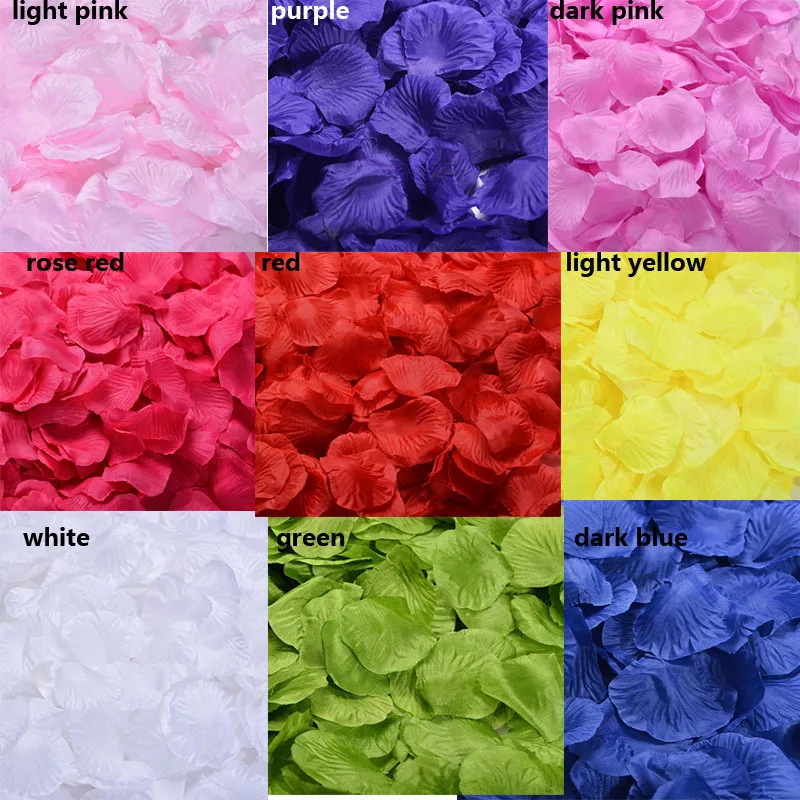 

100pcs Silk Rose Flower Petals for Wedding Party Table Decorations