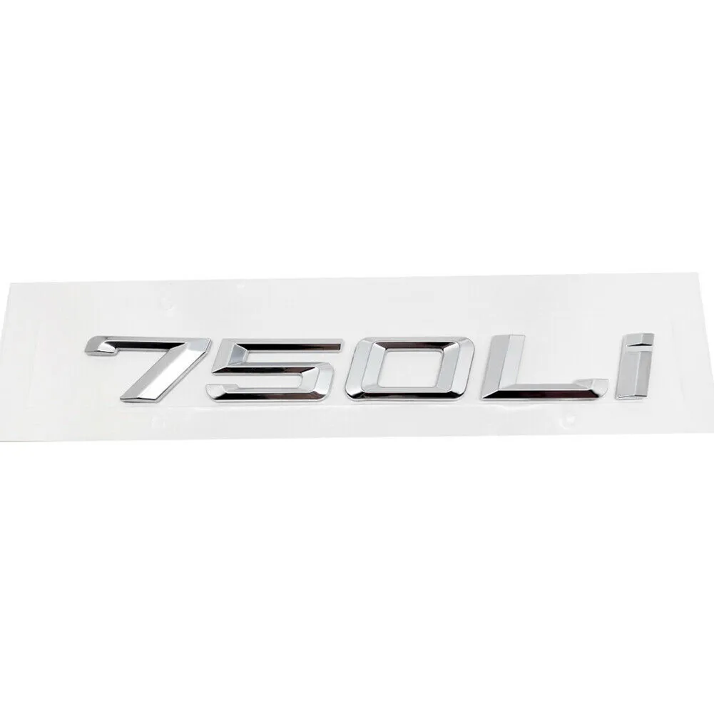 

ABS Plastic Car Sticker Badge Chrome Silver Number Sticker Trunk Hot Sale