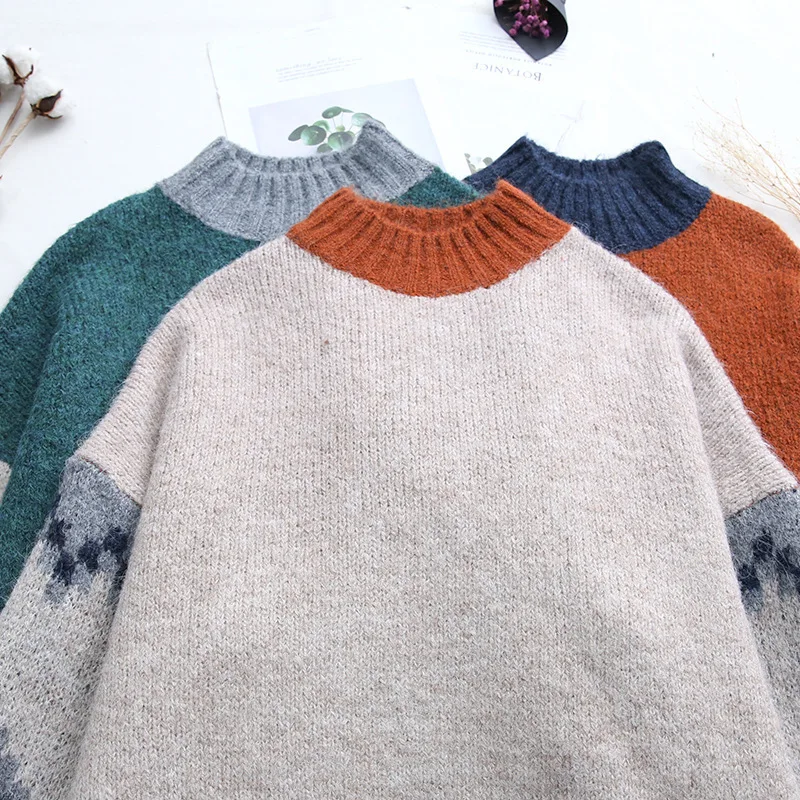 Johnature Tops Casual Sweater Women Clothes 2020 New Spring Pullovers O-neck Full Sleeve Leisure All-match Ladies Sweaters | Женская
