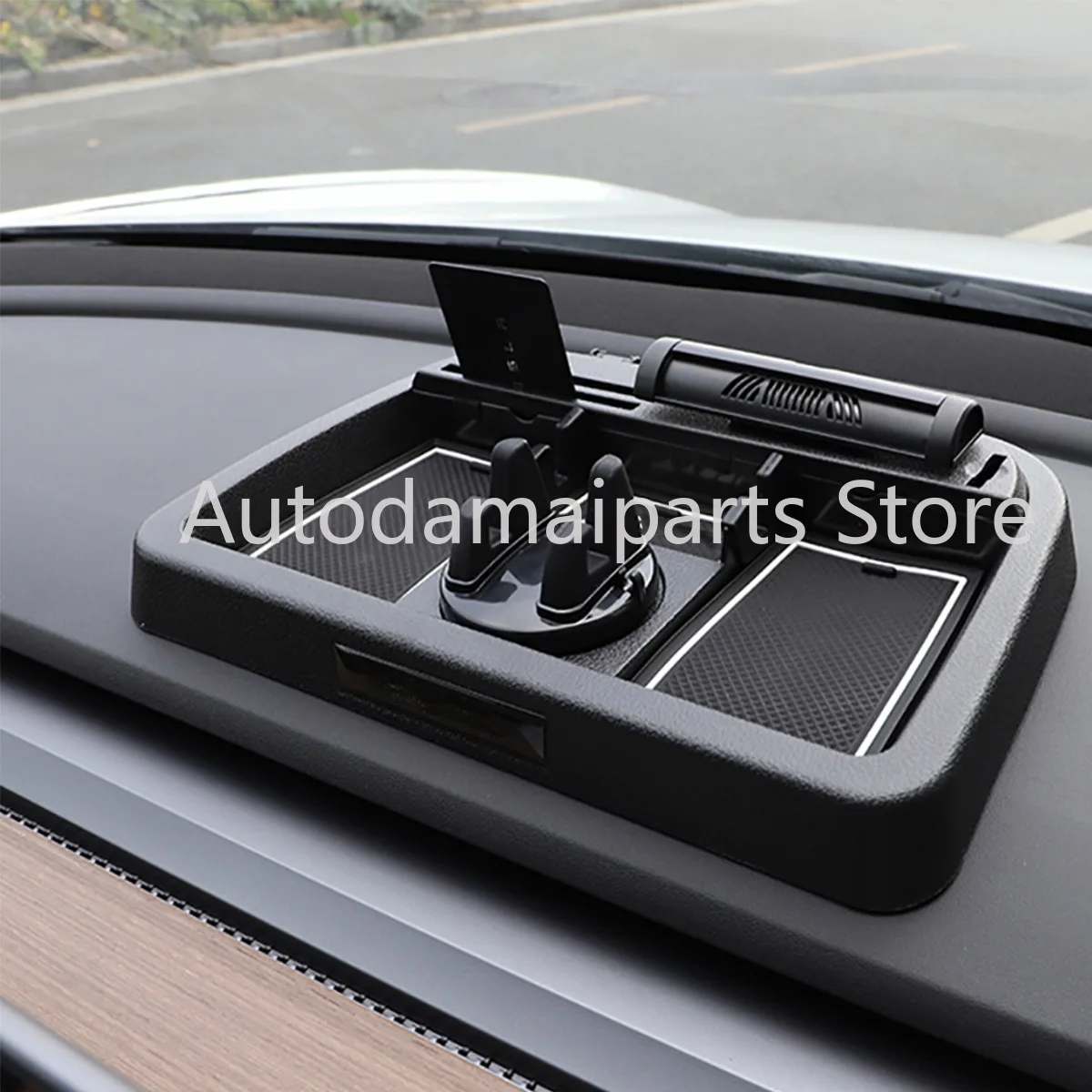 cross border auto parts suitable for tesla model3 y mobile phone bracket instrument panel storage box storage modification free global shipping