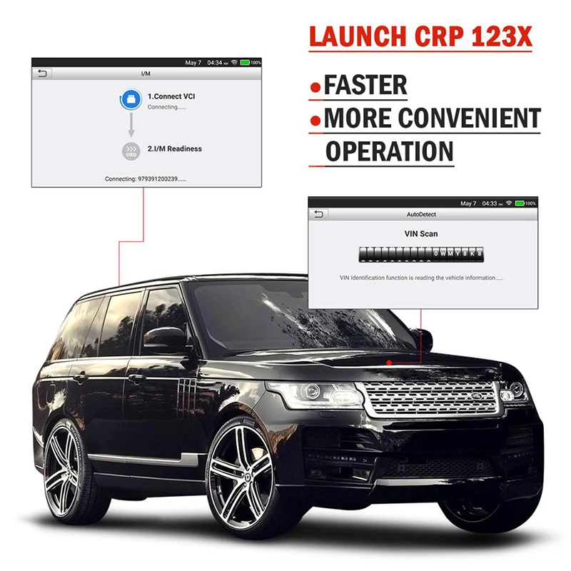 Диагностические инструменты LAUNCH X431 CRP123X OBD2 сканер для чтения кодов Obd2