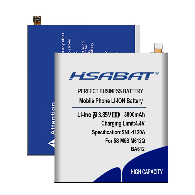 HSABAT 3800 мАч Топ батарея для Meizu Meizy 5S M6 12M M5M612Q M5S BA612