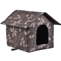 outdoor pet house pet products warm waterproof outdoor kitty house dog shelter removable washable foldable stray cat cave