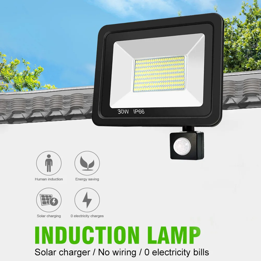 

10/20/30/50W LED Wall Light Outdoor Floodlight IP66 Waterproof PIR Motion Sensor Induction Lamp High Bright Home Garden Garage