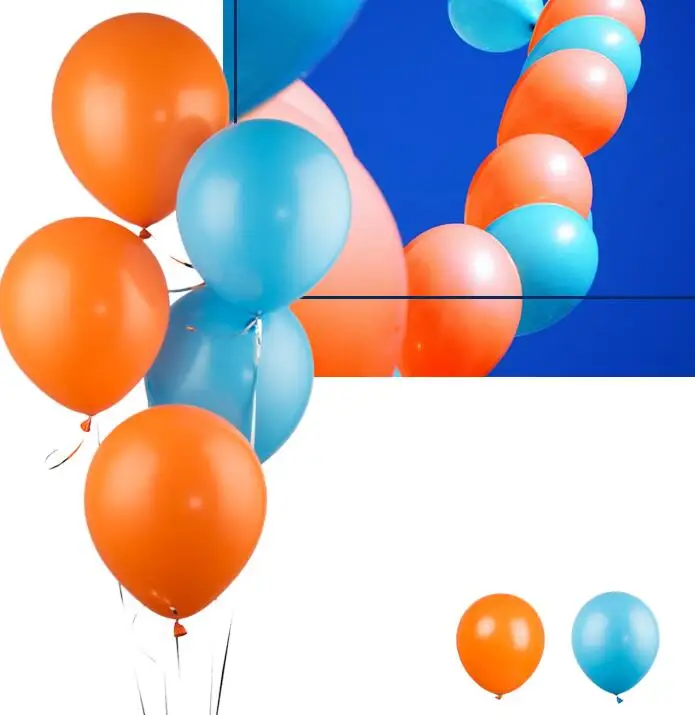 L blue Orange 20 шт./лот мяты зеленые шары или белый латексный шар 10 дюймов Тиффани синие вечерние принадлежности свадебное событие Вечеринка День Рождения Декор - Цвет: L blue Orange
