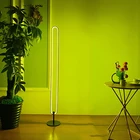 Современные RGB Угол Напольная Лампа в скандинавском стиле простой светодиодный торшеры дома Гостиная Спальня украшения атмосфера постоянного для внутреннего освещения