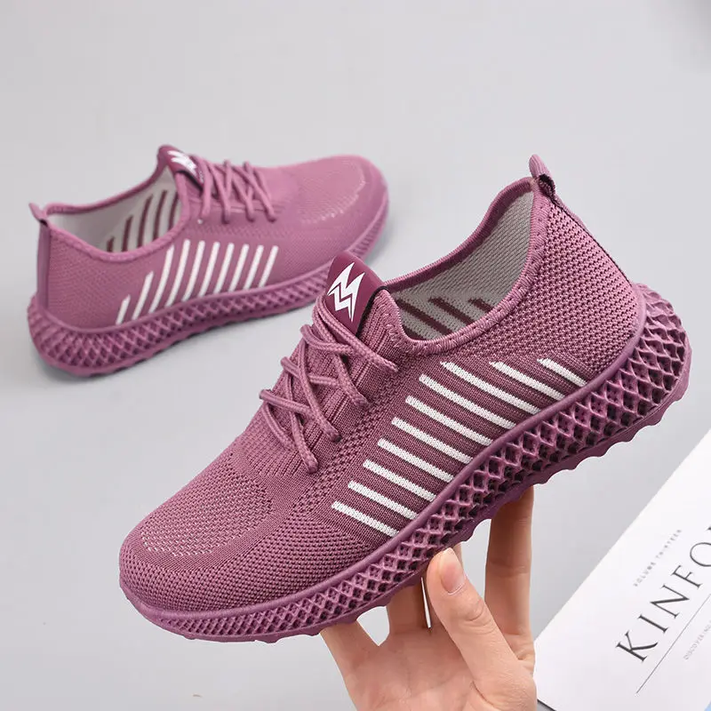

69Fashion Women Lightweight Sneakers Running Shoes Outdoor Sports Shoes Breathable Mesh Comfort Running Shoes Air Cushion Lace U
