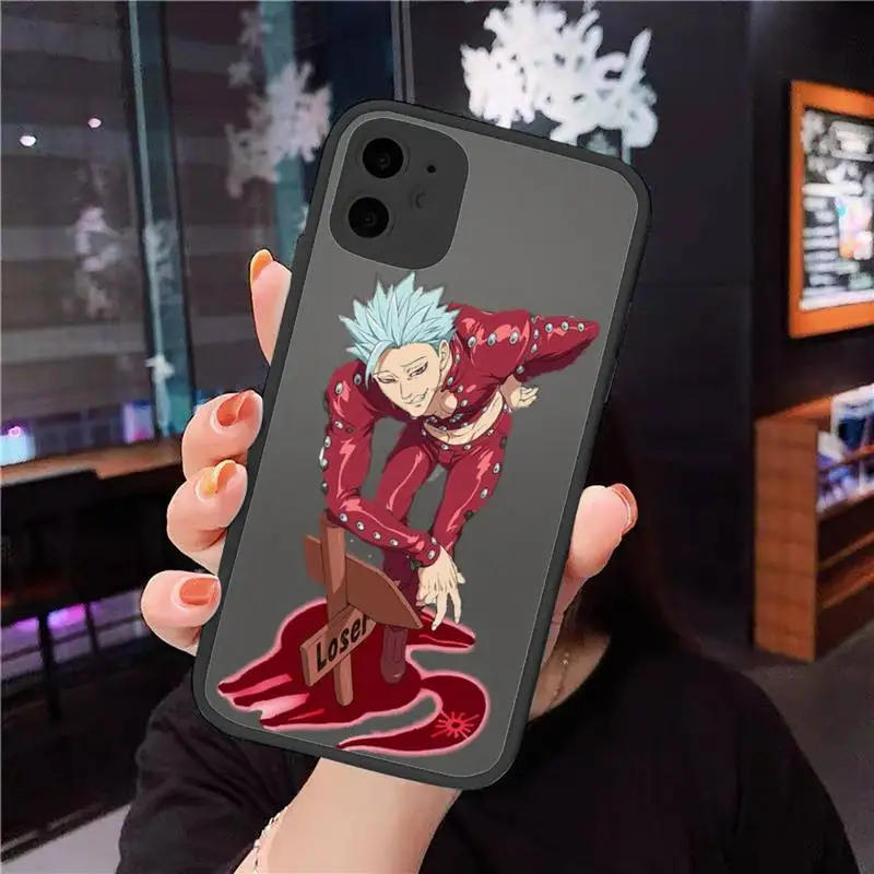 

anime seven deadly sins Phone Case For iphone 12 11 8 7 plus mini x xs xr pro max matte transparent cover