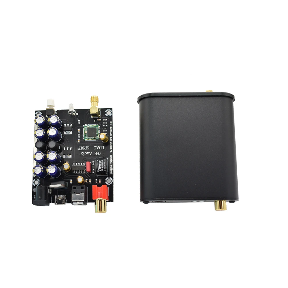 

CSR8675 Bluetooth 5.0 PCM5102 Board Receiver APTX HD LDAC optical coaxial output DAC decoder With Antenna for hifi amplifier