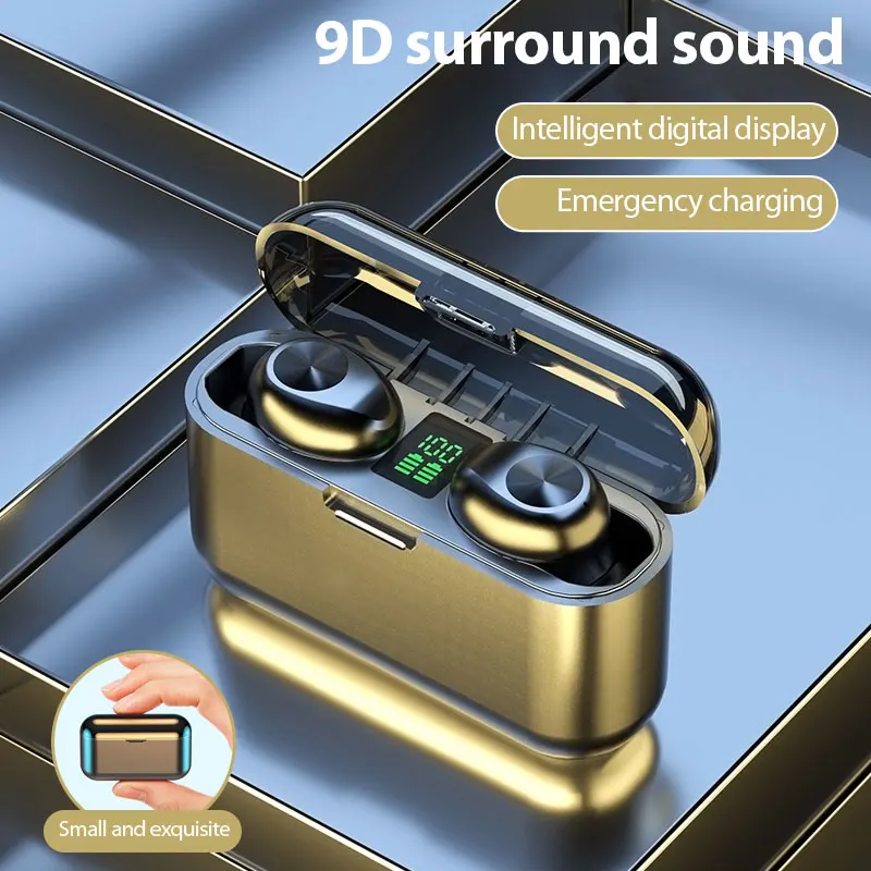 F9 13 Bluetooth 5 1 TWS сенсорные наушники беспроводные Спортивная стереогарнитура с