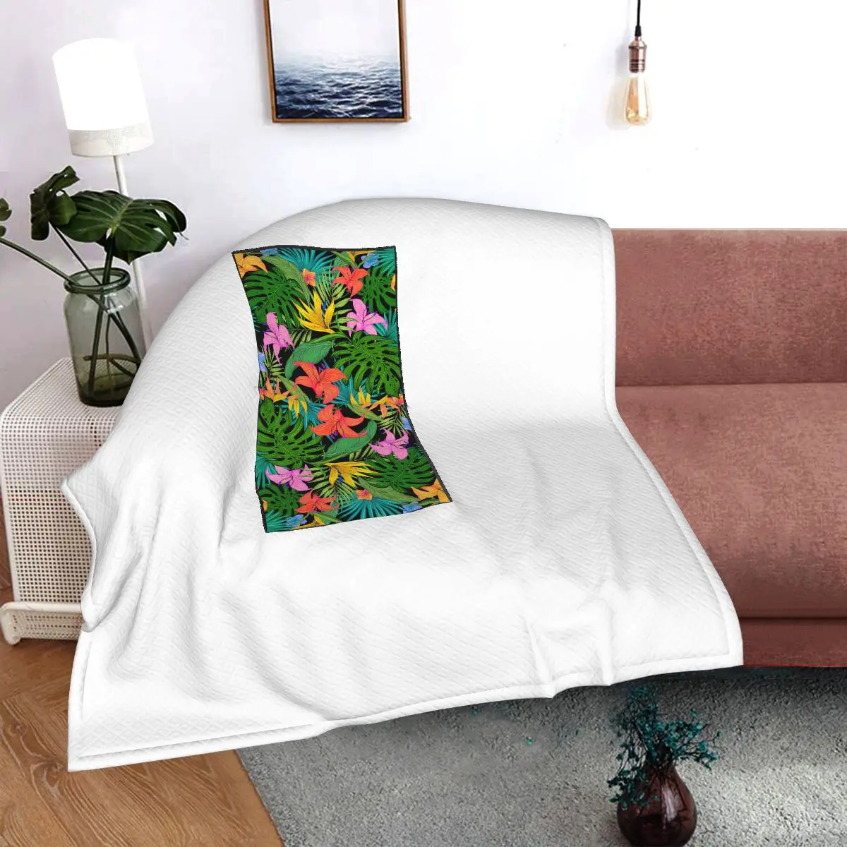 

Jhk-1624004995312 Printed car pillow blanket, bolster blanket, sofa blanket