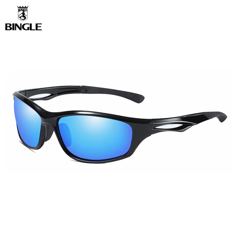 BINGLE спортивные очки поляризационные солнцезащитные мужские модные зеркальные