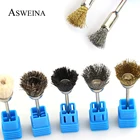 1 шт., металлическая дрель для ногтей, вращающиеся маникюрные электрические дрели 332 дюйма, инструменты для очистки медной проволоки, аксессуары для дизайна ногтей